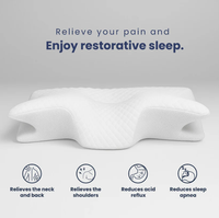 Butterfly Memory Foam Pillow – Ergonomic Neck Pain Relief & Comfortable Sleep Support