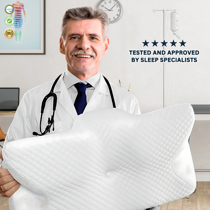 Butterfly Memory Foam Pillow – Ergonomic Neck Pain Relief & Comfortable Sleep Support
