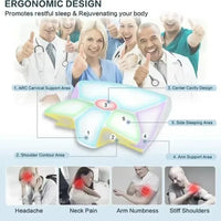 Sleep Memory Pillow Butterfly Memory Foam Neck Pillows Contoured Sleep for Neck Pain Relief Stomach Support Comfortable Pillow